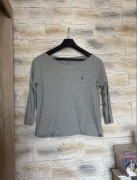 Bluzka longsleeve XL Polo Ralph Lauren szara z logo