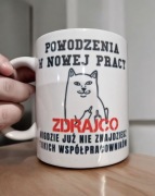 Kubek ZDRAJCA powodzenia w nowej pracy śmieszny prezent