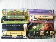 Modele ciężarówek typu beer truck ZESTAW 4 sztuki MAN i Mercedes