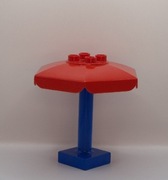 Lego duplo wagon parasolka parasol 