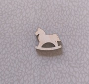 Koń konik na biegunach sklejka drewno decoupage scrapbooking 5szt knb3