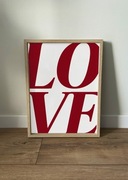 Obraz LOVE w ramie