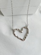 Srebrny naszyjnik z zawieszką serce srebro p.925