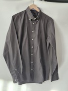 Koszula męska Jean Paul XL slim fit khaki elegancka bawełna