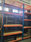 Metalkas Regał Metalowy Niebieski 194 x 100 x 50 cm 5 półek HDF 300 kg