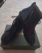 Męskie Skórzane Trzewiki Zimowe Gino Rossi Nowe, roz..43(29.2), czarne