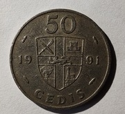 Ghana 50 cedi, 1991 r. (S82)