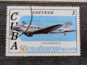 Znaczki CUBA - SAMOLOT, LOTNICTWO 1979 ROK