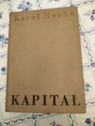 Stara książka KAPITAŁ Karol Marks