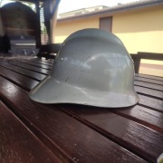 Hełm strażacki PRL kask