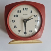 Budzik zegar JANTAR 4 kamienie