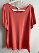 Bluzka damska lejąca pomarańczowa szyfonowa CALVIN KLEIN r. 40 L