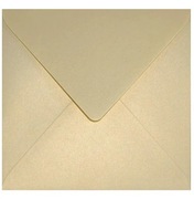 25 Sztuk Szampańskie Koperty perłowe 153x153mm 