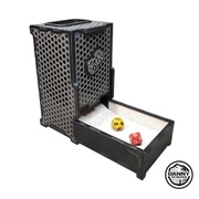 Cicha wieża do kostek i kości - Catan i inne gry (Drewno, materiał, gąbka)