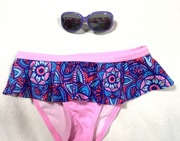 Figi kąpielowe z falbanka 152 12 lat + okulary pUV