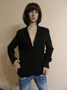 MARC CAIN czarny damski żakiet miękki i rozciągliwy _ XL