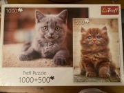 Puzzle kot 1000 elementów 68 cm x 48 cm