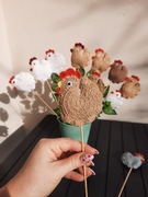 Kurka na patyku, Szydełkowa kurka, Kurką wielkanocna