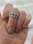 Pierścionek zloty z brylantami firmy Briju, pr.585, r.12