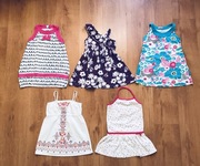 Zestaw sukienek letnich, 5 sztuk, rozm.104.