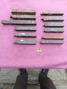 218. Zestaw 12 noży tokarskich stal szybkotnąca wysokość 25 i 20 mm