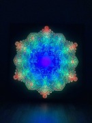 Obraz Mandala LED Liściasta 60x60cm