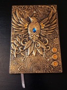 Piękny tłoczony notes notatnik A5, ptak 3D