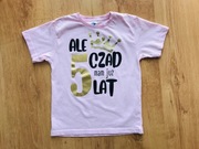 Koszulka - 5 urodziny - dla dziewczynki.