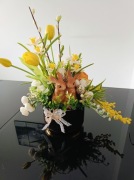 Kompozycja wielkanocna z zajączkami