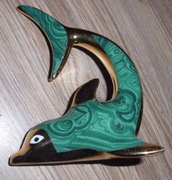 delfin porcelana wysokość 13,5cm.długość 11,5cm , okazja...