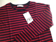 Zara koszulka longsleeve w paski 11 12 lat