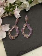 Unikatowe kolczyki Biżuteria Artystyczna z Gliny Polimerowej i Złota