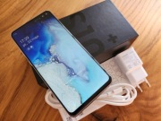 SAMSUNG S10+ G975F, 8/512 GB, CERAMIC BLACK, ZESTAW, ŚWIETNY STAN