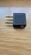 Przejściówka 2x Jack 3.5mm Mono Stereo Adapter