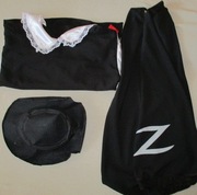 Kostium ZORRO ** 4 części  ** ok. 5/6 l.