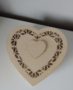 Pudełko szkatułka serce/ walentynki/ prezent/ grawer