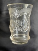 Biedermeier szklo szlifowane 1840-1860 cudo