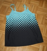 Kostium kąpielowy dwuczęściowy damski / tankini ze spódniczką XXL