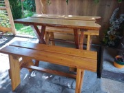 Zestaw do ogrodu ławki i stolik