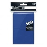 ULTRA PRO: DECK PROTECTOR SLEEVES MATTE BLUE 100 SZTUK 66 X 91MM