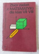 Zbiór zadań z matematyki do klas VII - VIII WSiP JAK NOWA