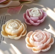 Duża PIWONIA Kwiat forma silikon 8*7.9*4.3 do odlewów Świec Mydła Czekolad