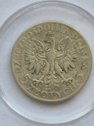 Moneta 5 zł - GŁOWA POLONII (Kobiety) 1933 rok - stan -1 (+2)