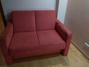 Sofa rozkładana czerwona