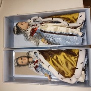 2 porcelanowe laleczko księżniczki