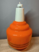 Klosz Lampa wisząca SPACE AGE VINTAGE PRL Kompletna stan Idealny