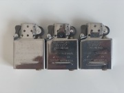 Nowe, nieużywane, oryginalne wkłady Zippo, kolor srebrny, 3 sztuki