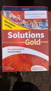 Solutions Gold, pre-intermediate, student's book I workbook nowe 