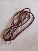 sznurówki sznurowadła wiązadła 2 szt. 95 cm czarno-czerwone płaskie