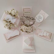 Ekskluzywna kartka exploding box prezent pudełko ślub rocznica urodziny